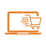 Oranje icon voor de snelle oplevering van De WBshopmaker